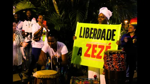 Protesto em Brasília denuncia prisão política da
