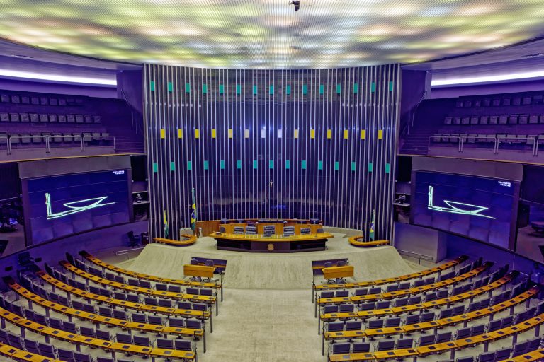 Plenário da Câmara dos Deputados vazio