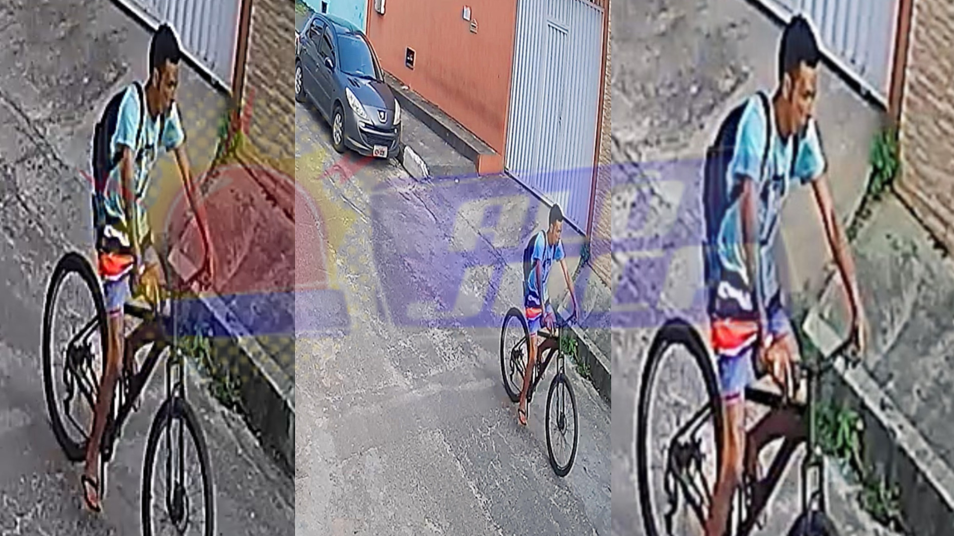 homem disfarça e furta bicicleta em Itinga