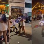 briga generalizada é registrada em frente à Blitz, em Lauro de Freitas