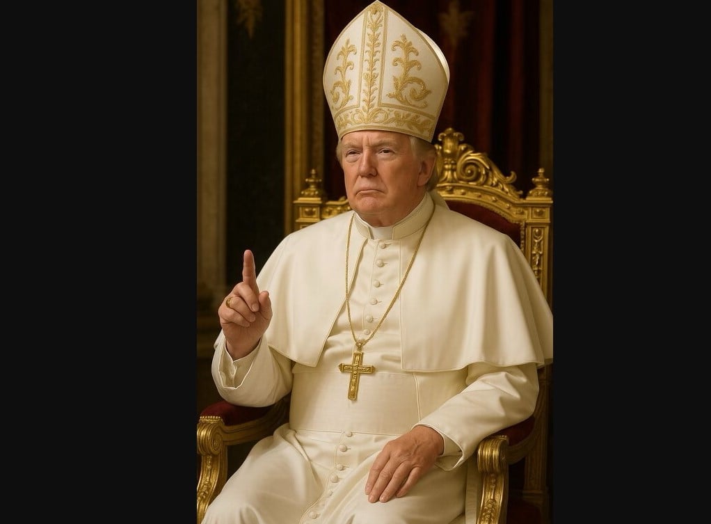 Casa Branca publica foto de Trump como novo papa; internautas apontam ofensa
