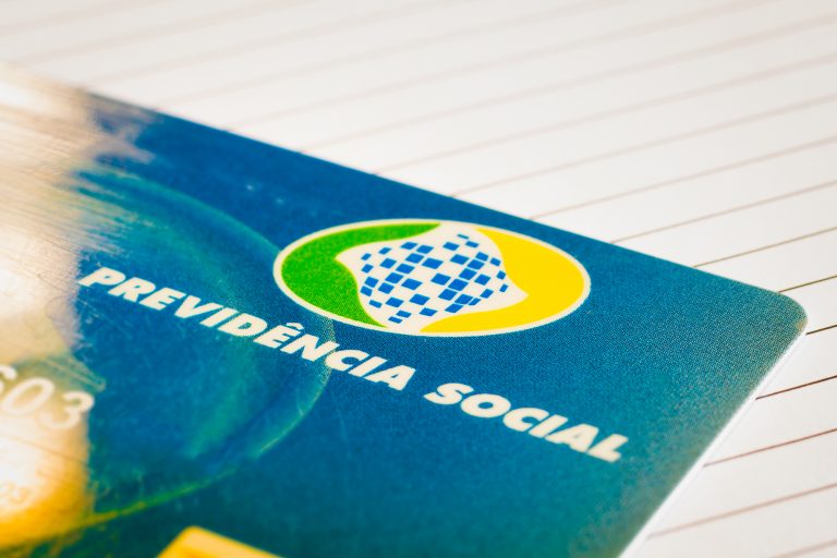 Cartão escrito previdência social