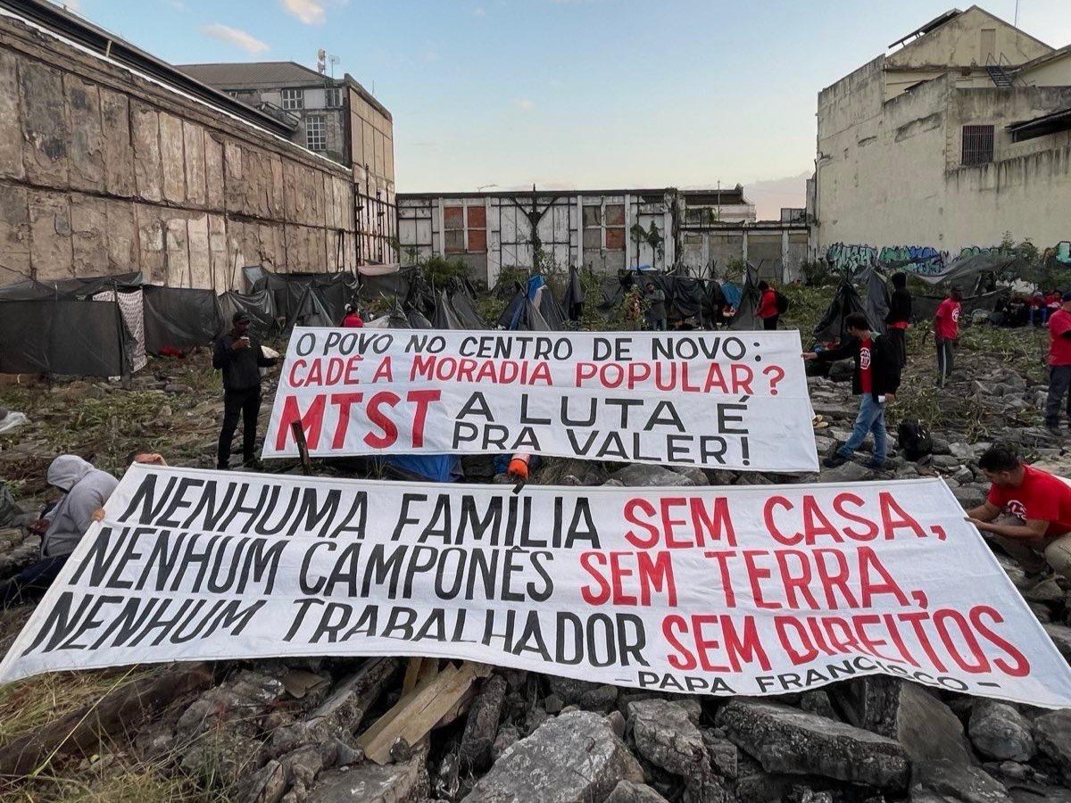 MTST consolida ocupação na região portuária do Rio de Janeiro e reivindica moradia para 200 famílias – Brasil de Fato