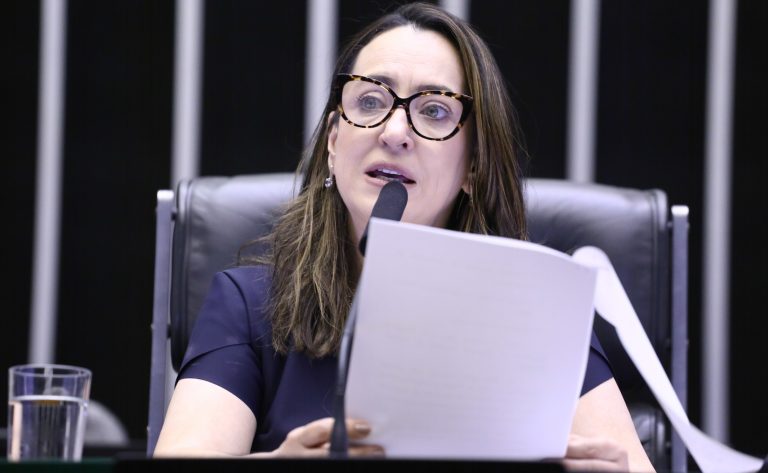 Deputada Rosângela Moro (União-SP) fala no Plenário da Câmara dos Deputados