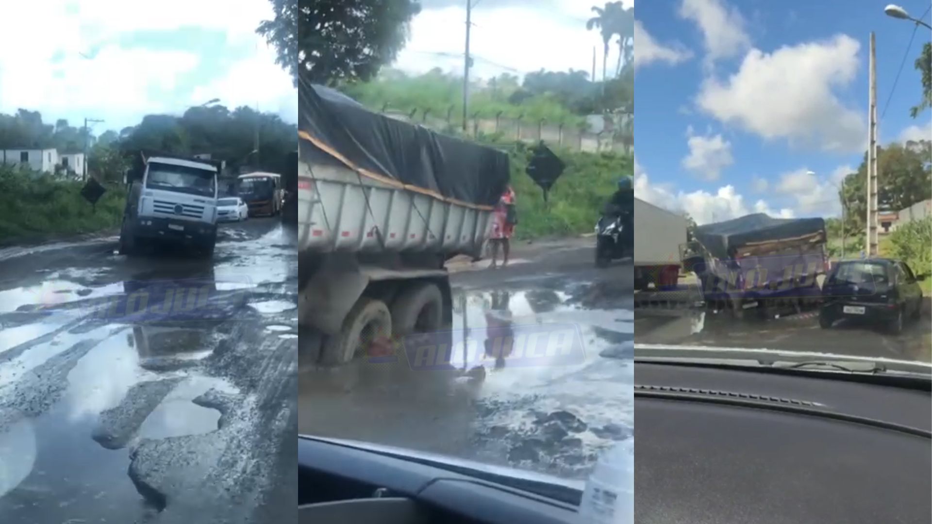 motoristas reclamam de condições precárias da Estrada do DERBA; acidentes são constantes