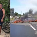 moradores de Itacimirim bloqueiam Estrada do Coco em protesto por morte de ciclista atropelado