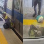 trabalhador é prensado por metrô ao tentar atravessar trilhos na Estação Campinas, em Salvador