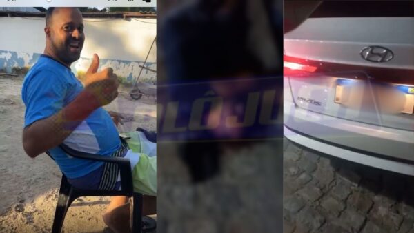 motorista de aplicativo é encurralado enquanto calibrava pneu no Posto P5 do Lobato