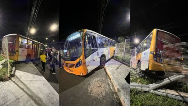 veículo do STEC bate em alambrado e quase despenca de ribanceira no Trobogy