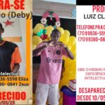 Família procura por homem com deficiência intelectual desaparecido em Salvador