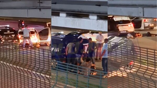 Polícia Civil aborda e prende três homens em frente à Estação Rodoviária; um foi baleado