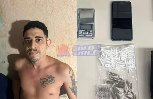 homem é preso com drogas na Barroquinha