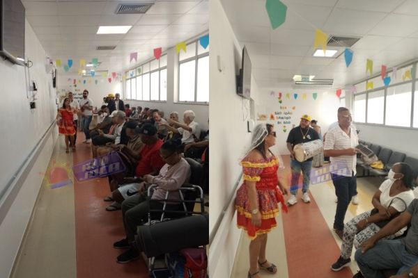 ação comunitária leva descontração para pacientes em hemodiálise no Hospital Roberto Santos