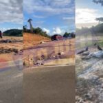 caminhonete é flagrada arrastando cavalo morto em Saubara; animal foi deixado em terreno baldio