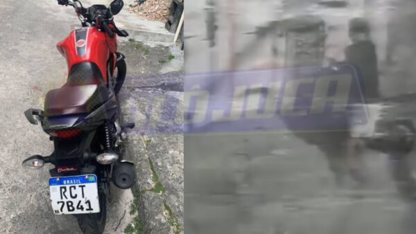 homem leva moto CG 160 em segundos após forçar partida, na Vasco da Gama