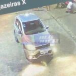 acidente entre carro e moto deixa vítimas no chão em Cajazeiras X