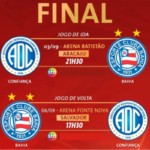 Bahia e Confiança farão final inédita da Copa do Nordeste 2025; TV Aratu transmite os dois jogos