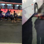 mulher é atropelada por ônibus após cair de moto em Águas Claras