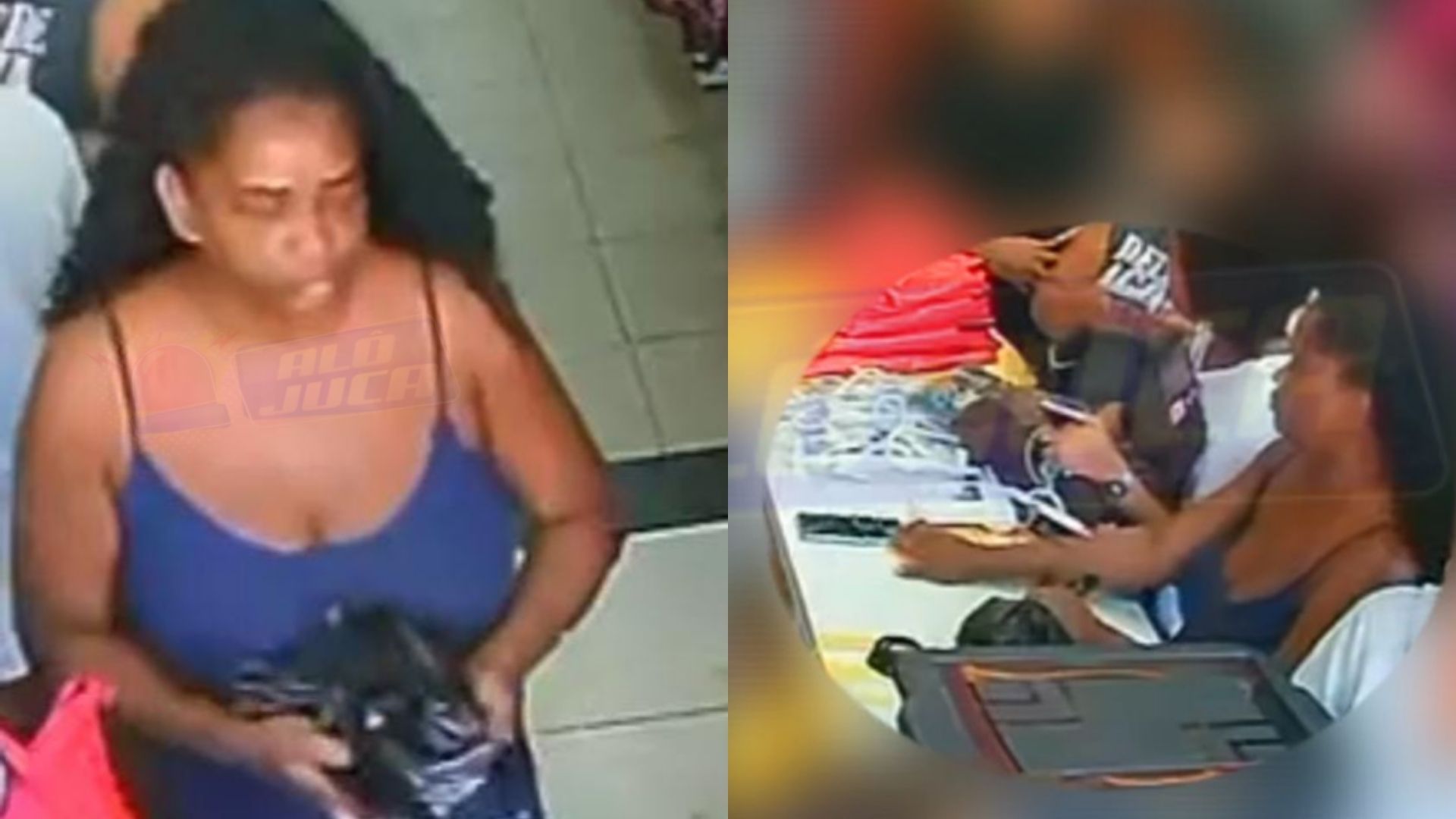 mulher é flagrada por câmeras de segurança furtando celular em loja de Plataforma