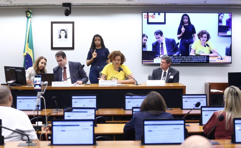 Pessoas reunidas no plenário