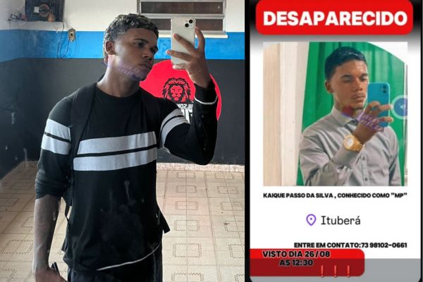 família de jovem que desapareceu em Ituberá está desesperada