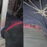 jovem fica preso na janela após aposta de R$100 em Lauro de Freitas; assista o vídeo