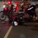 colisão entre motocicleta e EcoSport deixa trânsito parado na Pituba