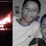 caminhonete é incendiada após tragédia com irmãos em Presidente Tancredo Neves