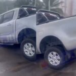 QUAL FOI AÍ JUCA? Caminhonete fica presa na escadaria do Hospital Aliança; veja o vídeo