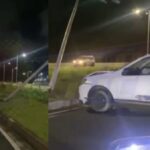 carro colide na via nova de Cajazeiras nesta segunda-feira (1); Veja o vídeo