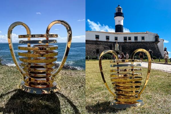 taça da Copa do Nordeste já está em Salvador para decisão entre Bahia e Confiança