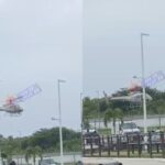 helicóptero do GRAER chega ao Hospital do Subúrbio com PMs feridos
