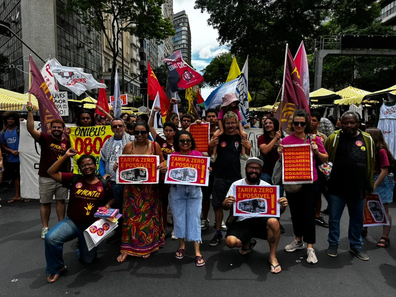 Em BH, juventude e movimentos populares protestam pela tarifa zero