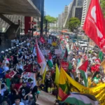 ‘Palestina Livre’: ato na Av. Paulista ecoa grito de milhões mundo afora contra genocídio em Gaza