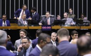 Sessão do Congresso Nacional, no Plenário da Câmara