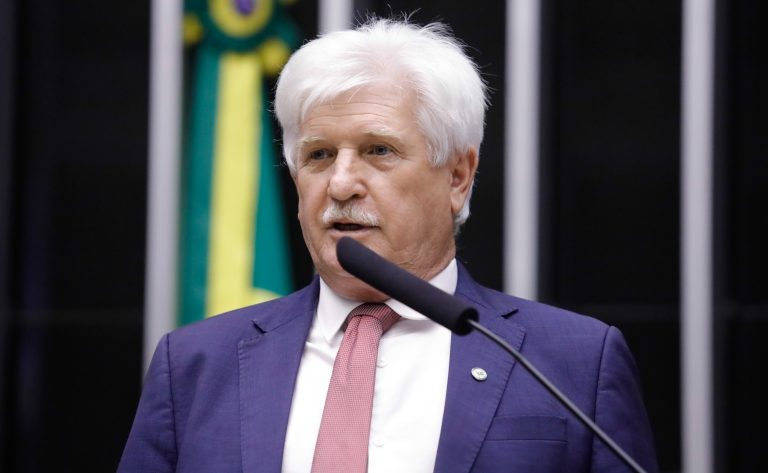 Deputado Airton Faleiro fala ao microfone